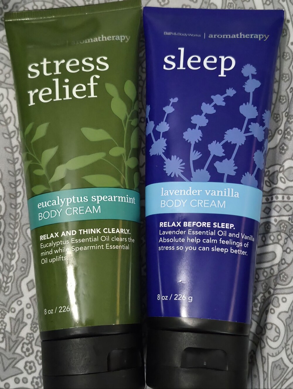 Bath & Body Works Aromatherapy Body Cream Bundle (Sleep & Stress Relief)